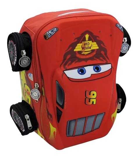 Mochila rayo mcqueen .